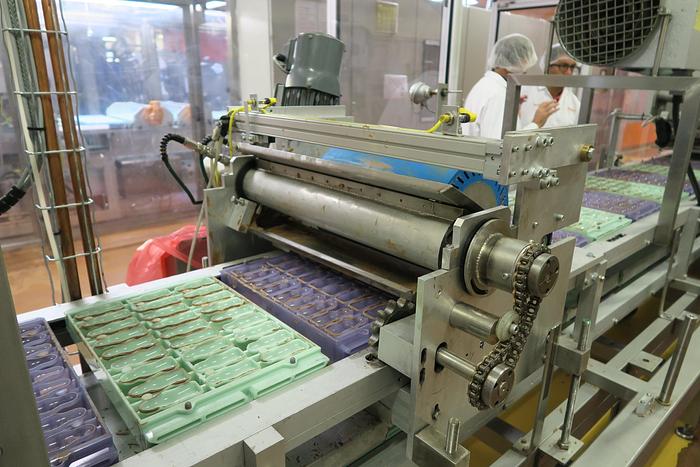 Used Frozen Cone Chocolate Moulding Line