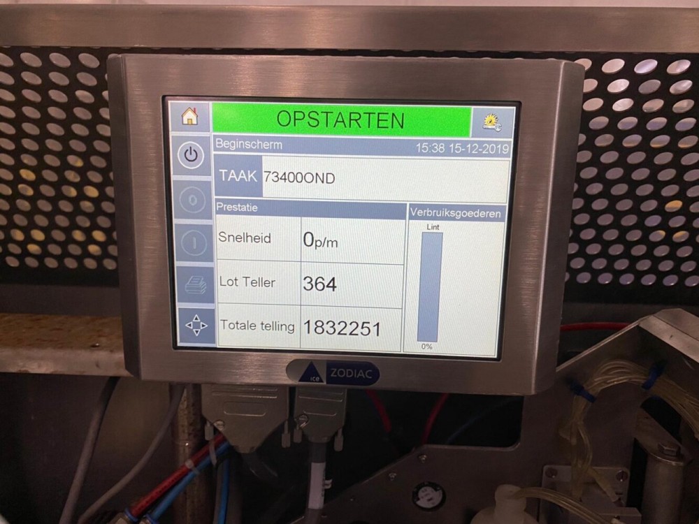 Used Ravenwood banding machine with printer