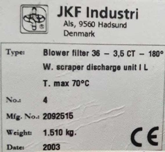 Used JKF Blower Filter BF 36- 3.5, year 2003