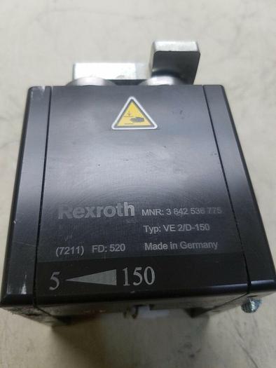Used Rexroth 3 842 536 775 Dampened Pneumatic Stop Gate, VE 2/D-150