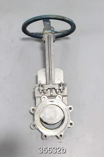 Used Velan L14-0320C-13BL 6" Hand Operated Knife Gate Valve #35532