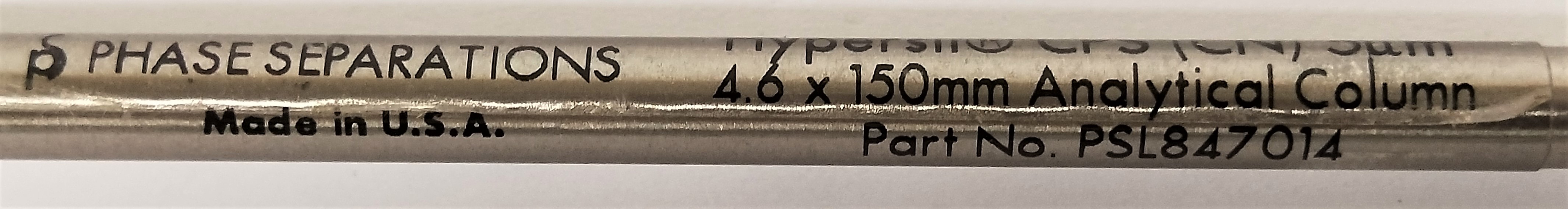 Used Thermo Hypersil CPS Cyano HPLC Column - 15 cm × 4.6 mm x 5µm