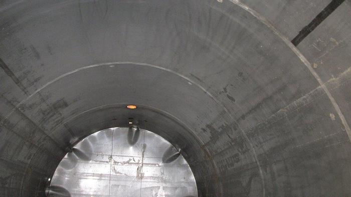 Used Tank, 5,000 Gallon, S/st, Horiz, 88" x 16', Coils, #S741361