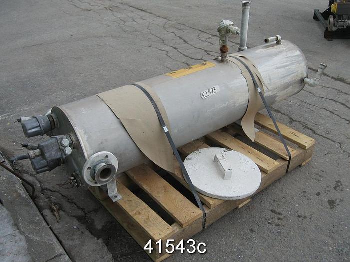 Used Headbox Slice Heating Tank 50 Gal, 63" Height, 15.750" Diameter #41543