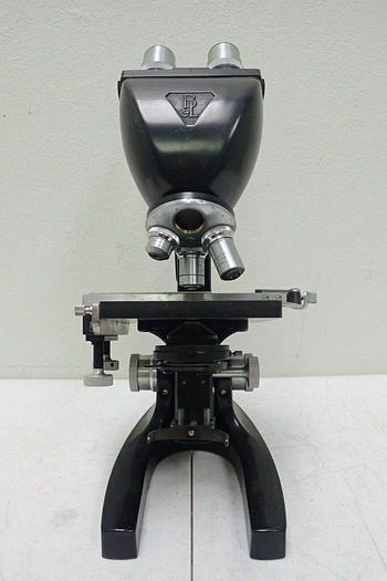 Used Vintage Bausch and Lomb 16033-443 Microscope with 3 Objectives & Condenser