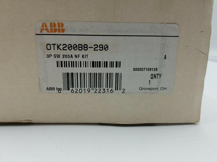 ABB OTK200B8-290 200amp disconnect