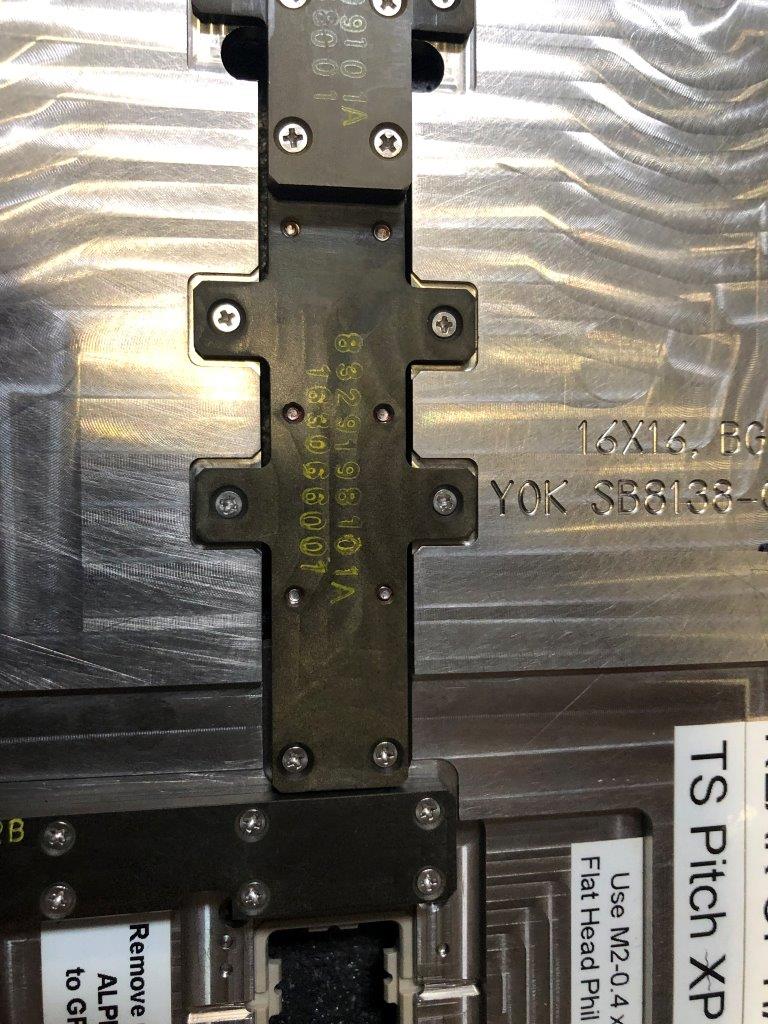 Used Delta Edge DE8000 S-FPB 361 CSBGA 16x16x1.40 Test Handler Kit