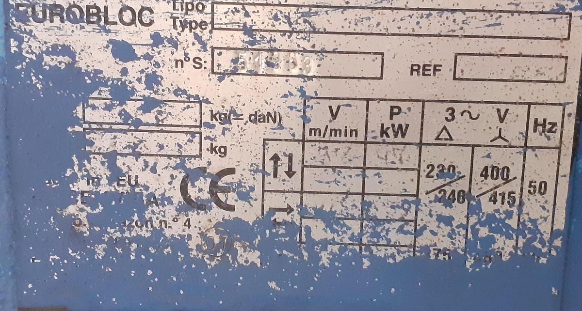 Usado Guincho de 2,5 ton VICINAY