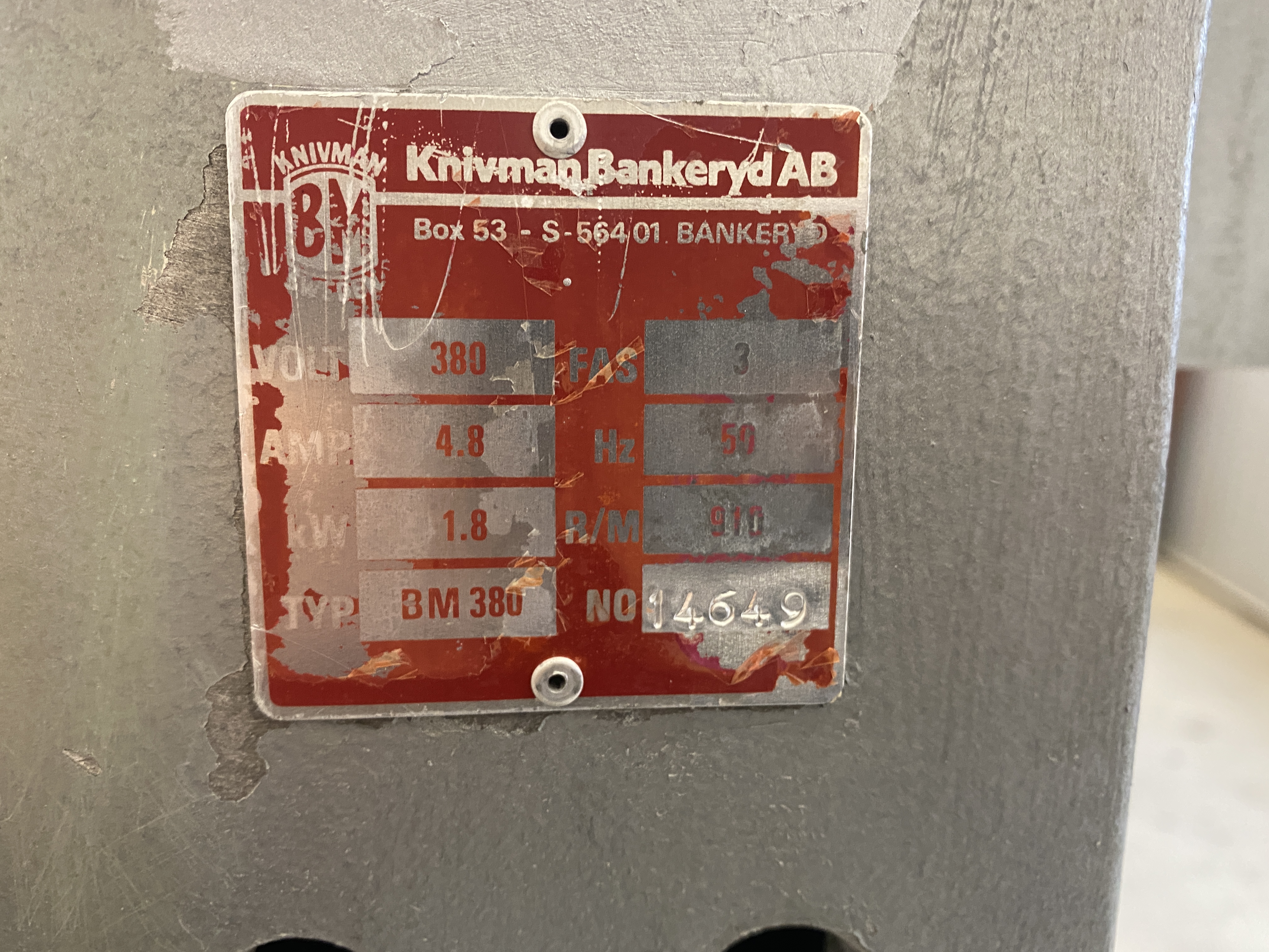 Begagnad Bankeryd BM 380