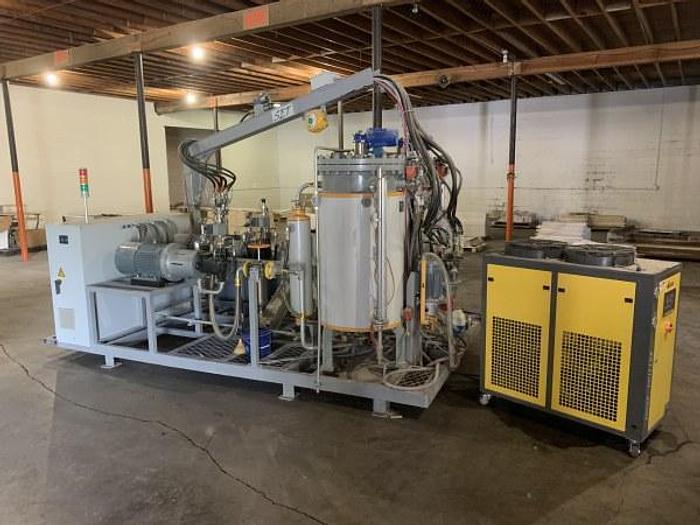 Used SET H1000G2FV-1 HIGH-PRESSURE POLYERETHANE FOAM INJECTION SYSTEM