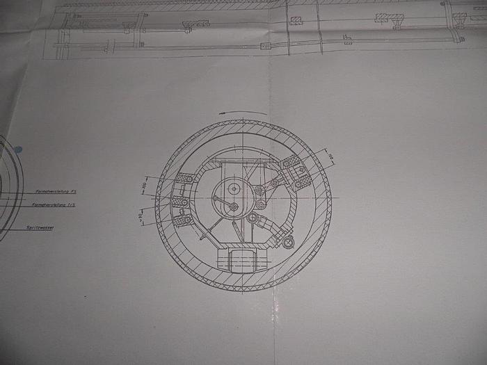 Used SUCTION PRESS ROLL  36" (914MM) DIA. X 160" (4060MM)FACE DORRIES