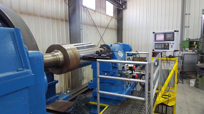 Used Craven 4 Axis CNC Lathe, 127" X 360", Fanuc Oi TC, ID17507