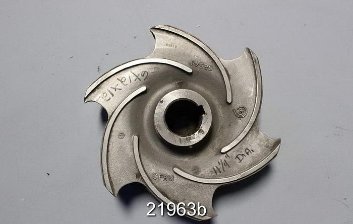 Used Goulds 3175 Impeller, 11.25", 6-Vane, Casting No.: 58548 (For 6x12x12 Pump) #21963