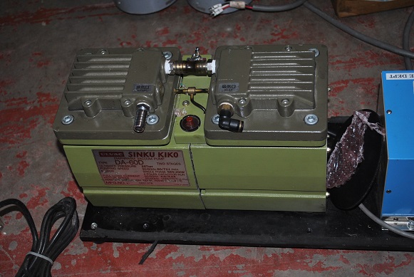 Used toyaden vacuum pump 100V  1.5KVA  shinku kiko diaphram valve  kd-500 : da-60D