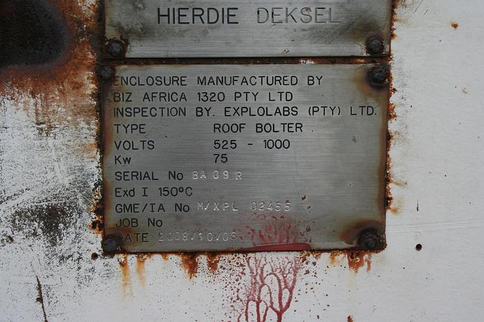 Used Twin Boom Roof Bolter