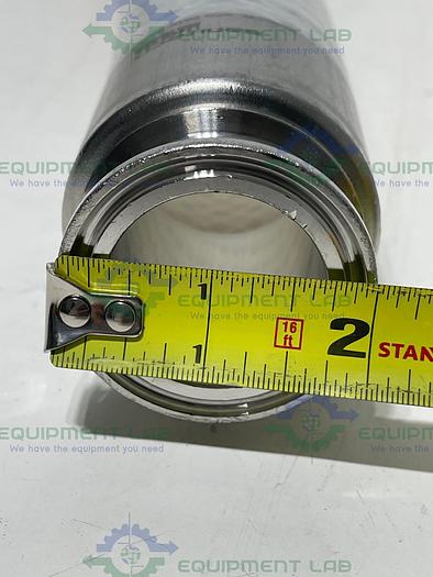 Used Sani-Tech  STHT-WR-1500 60" Silicone Hose w/ 1 1/2" Sanitary Fitting