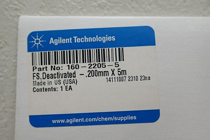 Used Agilent Technologies 160-2205-5 Deactivated Fused Silica .200mm X 5m