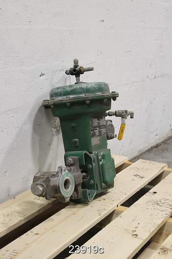 Used Fisher V200 Control Valve 1 1/2", Stainless Steel Body, Stainless Steel Shaft, Ball/Disc Stainless Steel Cp, Seat Co Alloy, Type 1051 Actuator, Pdto, Size 33, No Positioner, Class 150-600 #23919