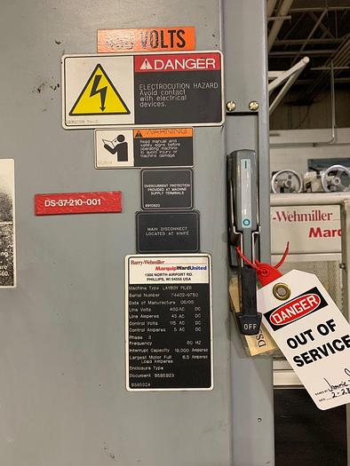 Used 59" (1.49M) MARQUIP SERIES 50L SHEETLEADER DUAL ROTARY KNIFE SHEETER