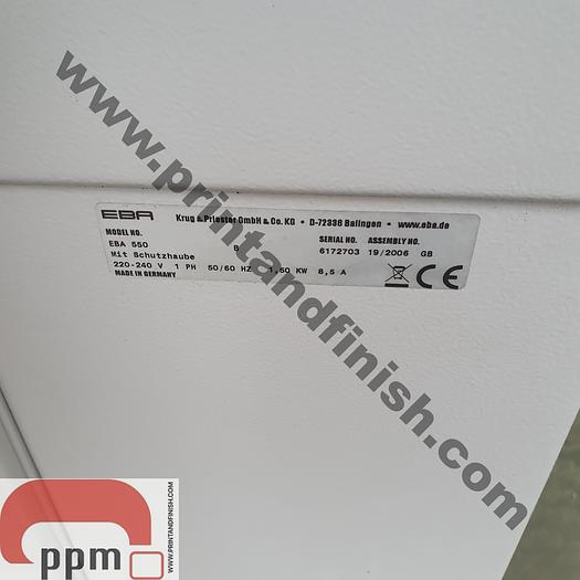 Used EBA 550 Paper Guillotine