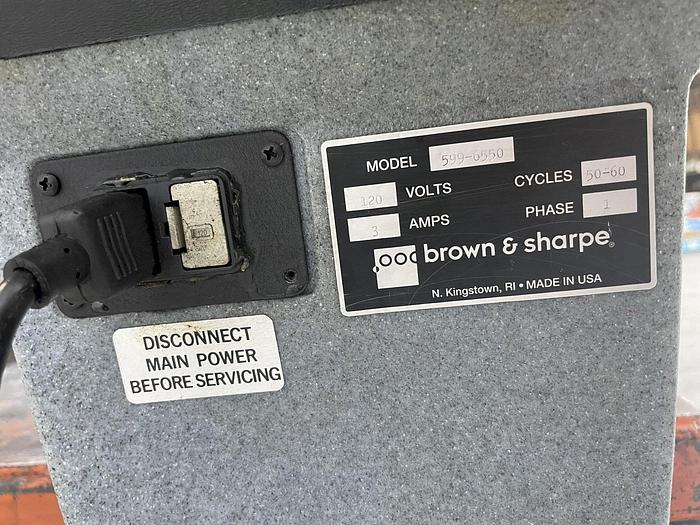 Used Brown & Sharpe Optical Comparator w/ Heidenhain Quadra-Chek ND 1200 DRO 32-3552