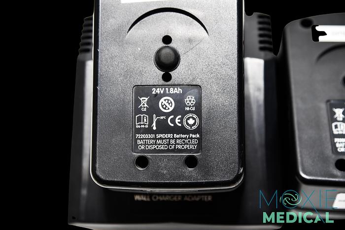 Used Smith & Nephew Spider 2 Batteries And Charger 72203301, 72203840