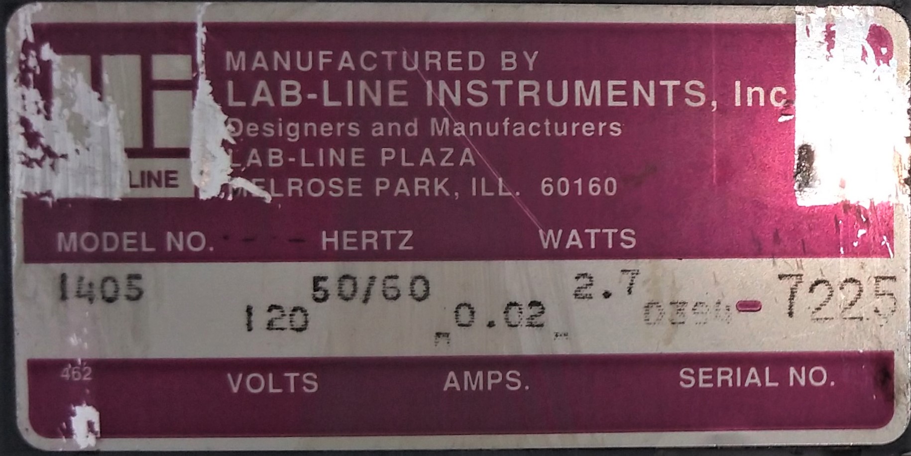 Used Lab-Line 1405 KwikSet Lab-Chron Timer (Newer Version)