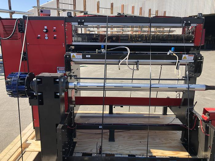 Used 60" ROSENTHAL DUPLEX SLITTER REWINDER 18" REWIND DIAMETERS MFG. 2016