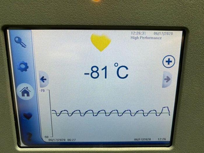 Used Thermo Scientific HERAFreeze HFU600TD60 -86° Laboratory Freezer 28.8 CU FT 230V