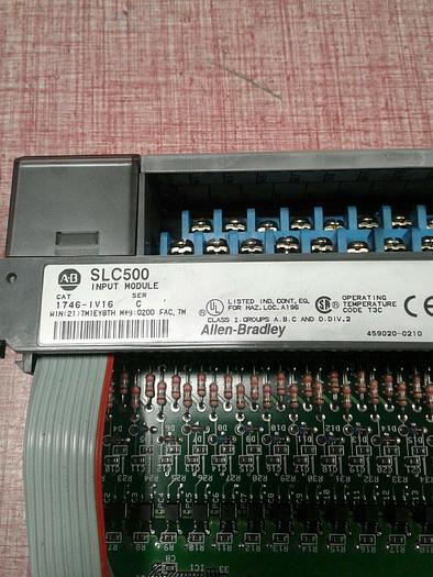 Used ALLEN BRADLEY 1746-IV16 SERIES C INPUT MODULE ..