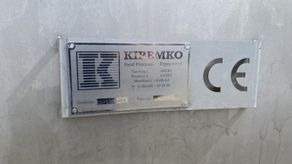 Used Kiremko screw type blancher