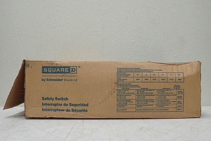 Used Schneider 30A Square D 600V Heavy Duty Safety Switch