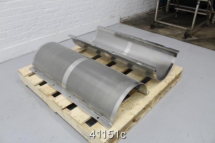 Unused Voith RS2B Reject Sorter Screen Plate Set, 0.10" Holes #41151