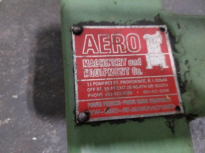 Used Aero 30" Stock Reel Payoff for feeding metal stock to power punch press