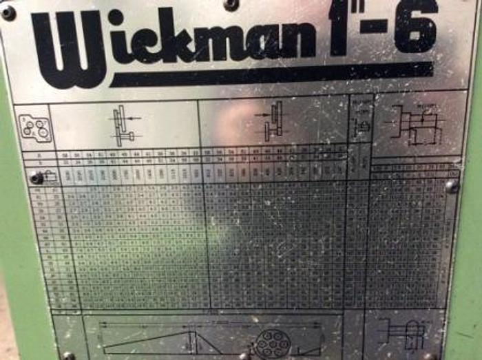 Used Wickman 1" x 6 Multi Spindle Lathe