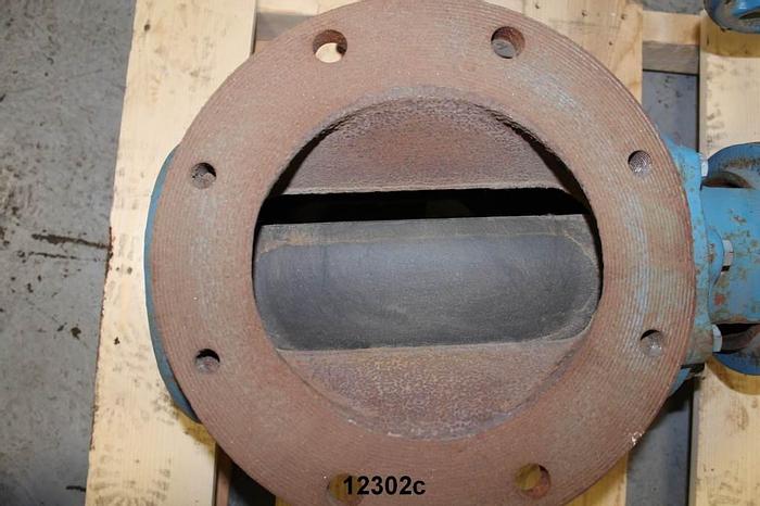 Used Dezurik 118 Plug Valve, 8", Gear Operated #12302