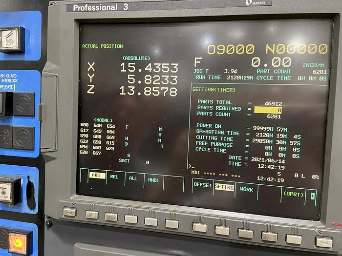 Used 2003 Makino S56 Vertical Machinig Center