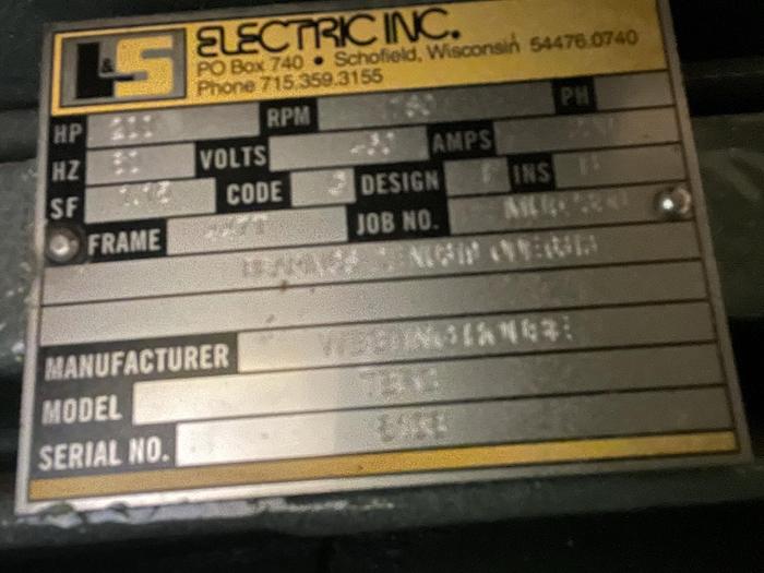 Used WESTINGHOUSE MOTOR 200 HP