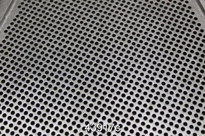 Unused Voith Size 12 Combisorter Stainless Steel Extraction Plate, .11" Holes #43917