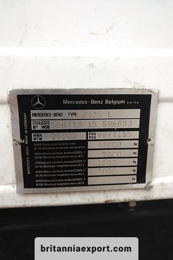 Used 1991 MERCEDES-BENZ SK 2435 V8 Twin Turbo 6X2 refrigerated