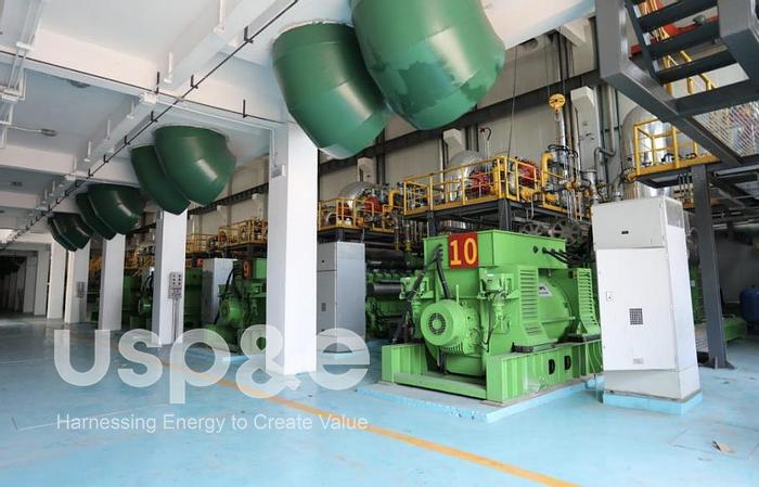 Used 30 MW 2019 New Jenbacher JMS612GS Natural Gas Power Plant Generator Set