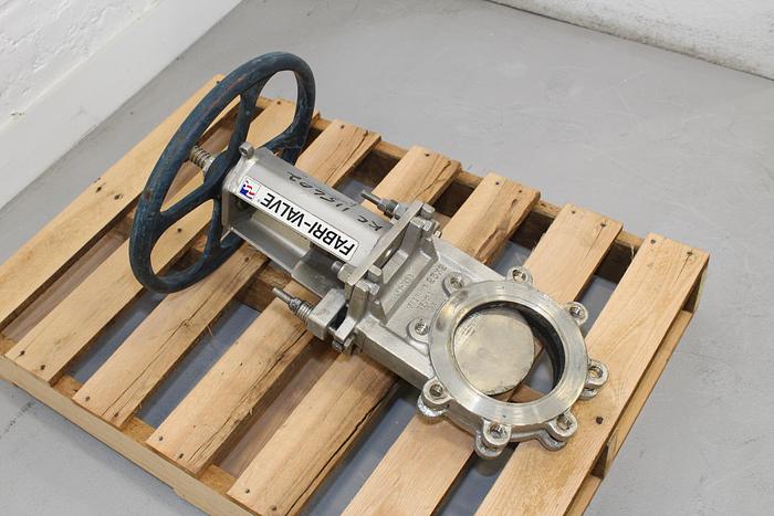 Used Fabri-Valve 6" Hand Operated Knife Gate Valve #43987