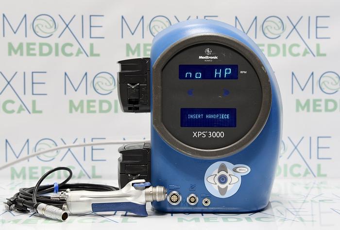 Used Medtronic M4 Legend Straightshot Microdebrider Set, XOMED XPS 3000 Console and Footswitch 18-95400