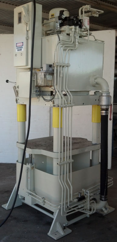 Used 120 Ton Fisher / Precision Model AJF-7 4-Post Hyd. Press; Up Acting Type; Mfg. 2006; S/N 44;