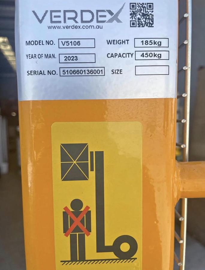 Used 2023 VERDEX V5106 Drum Lifter