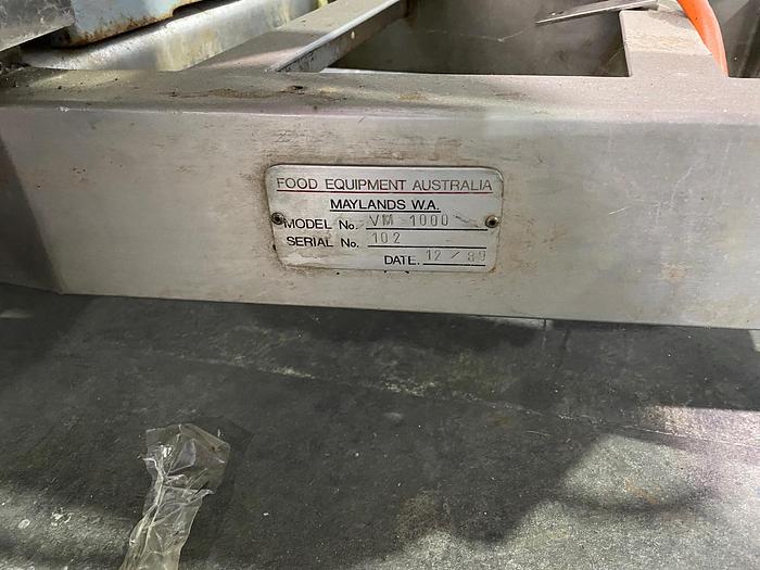 Used 12/89 FOOD EQUIPMENT WA 1000 Tumbler VM 1000