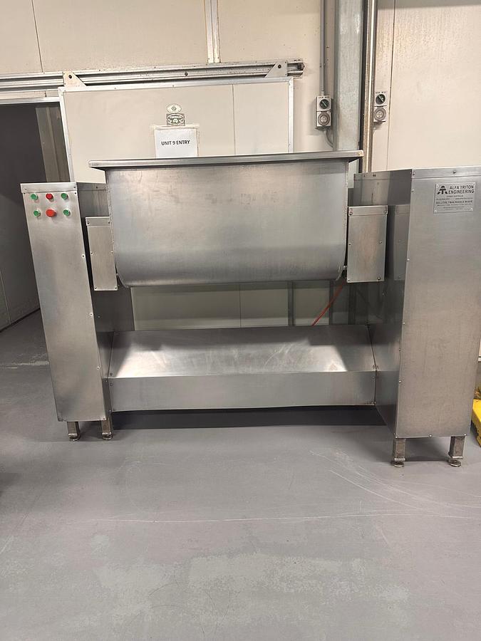 Used ALFA TRITON 500 LITRE TWIN PADDLE MIXER