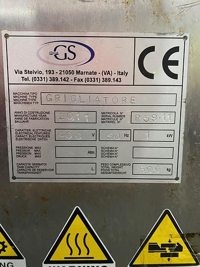 Used G S ITALIA GRIGLIATORE DRUM GAS GRILL MARKER  GS