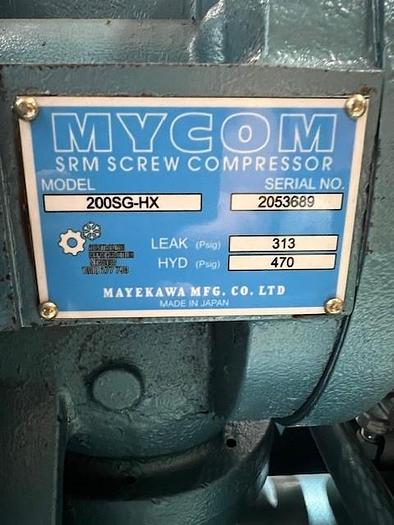 Used MYCOM 200SG-HX SRM Refrigeration Screw Compressor Package
