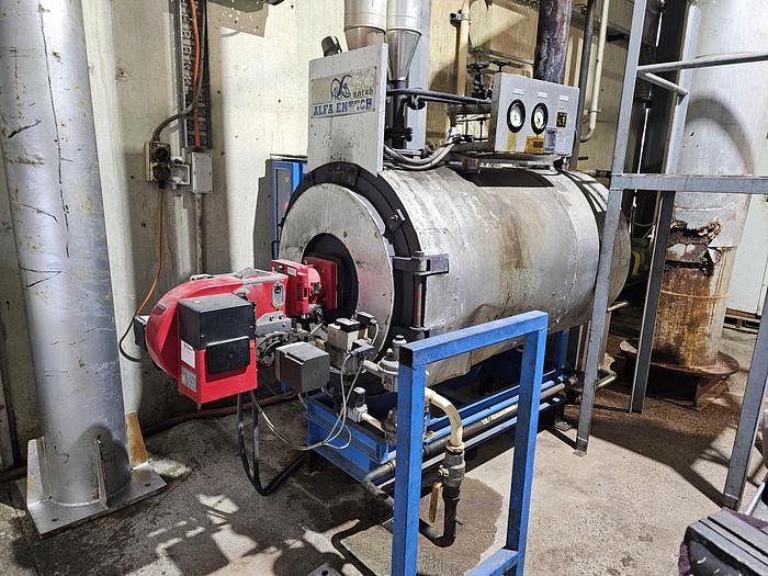 Used 2008 THERMAL OIL BOILER Make ALFA ENTECH with WEISHAUPT BURNER LGF 200 G BURNER G1/1E